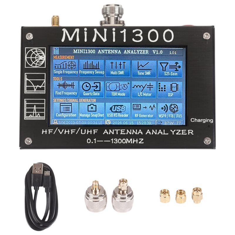 Signal Generator Spectrum Analyzer - ABUI-Mini1300 4.3 Inci Penganalisis Jaringan Vektor