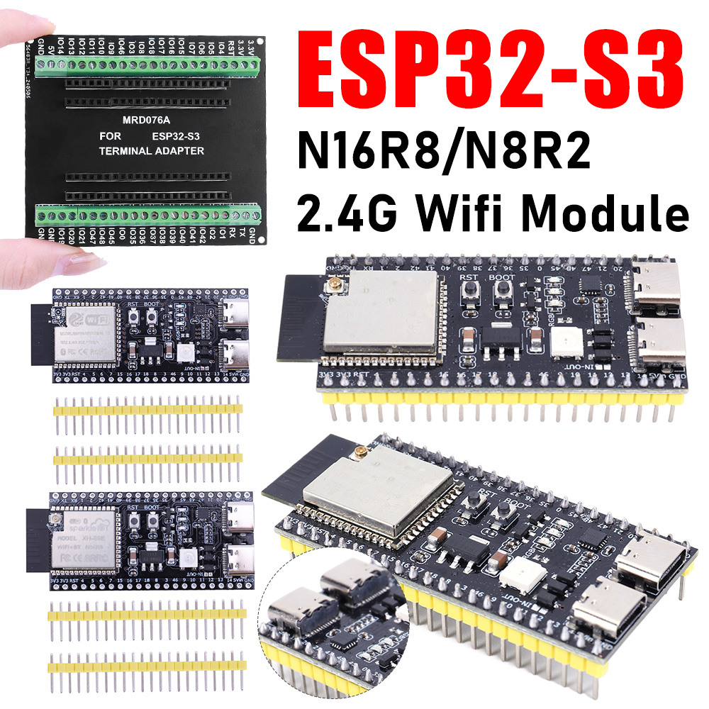 Esp32 S3 Development Board Lot - Papan Pengembangan ESP32 S3 dengan Kit