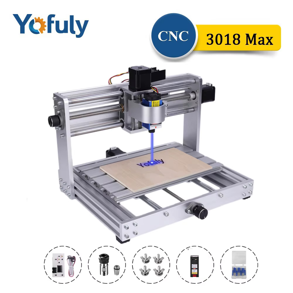 Mini Laser Engraver Cnc Router - Mesin Ukiran Logam CNC 3018 Max