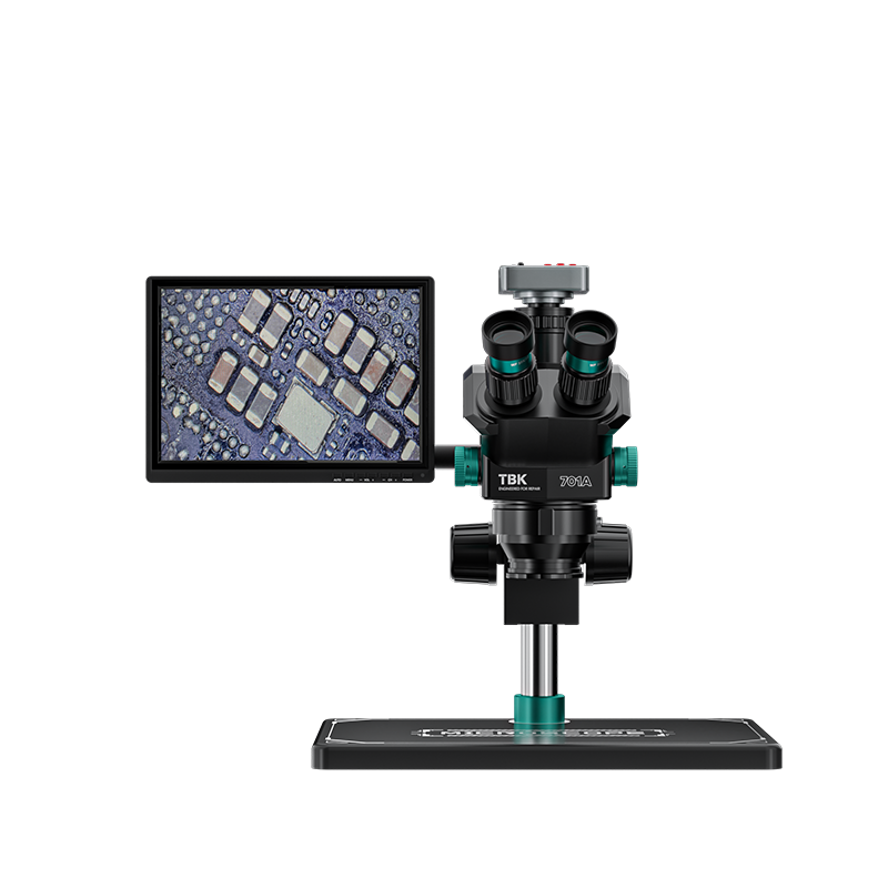 Stereo Trinocular Microscope Pcb - Mikroskop Stereo Trinokuler TBK 701A 7-60X