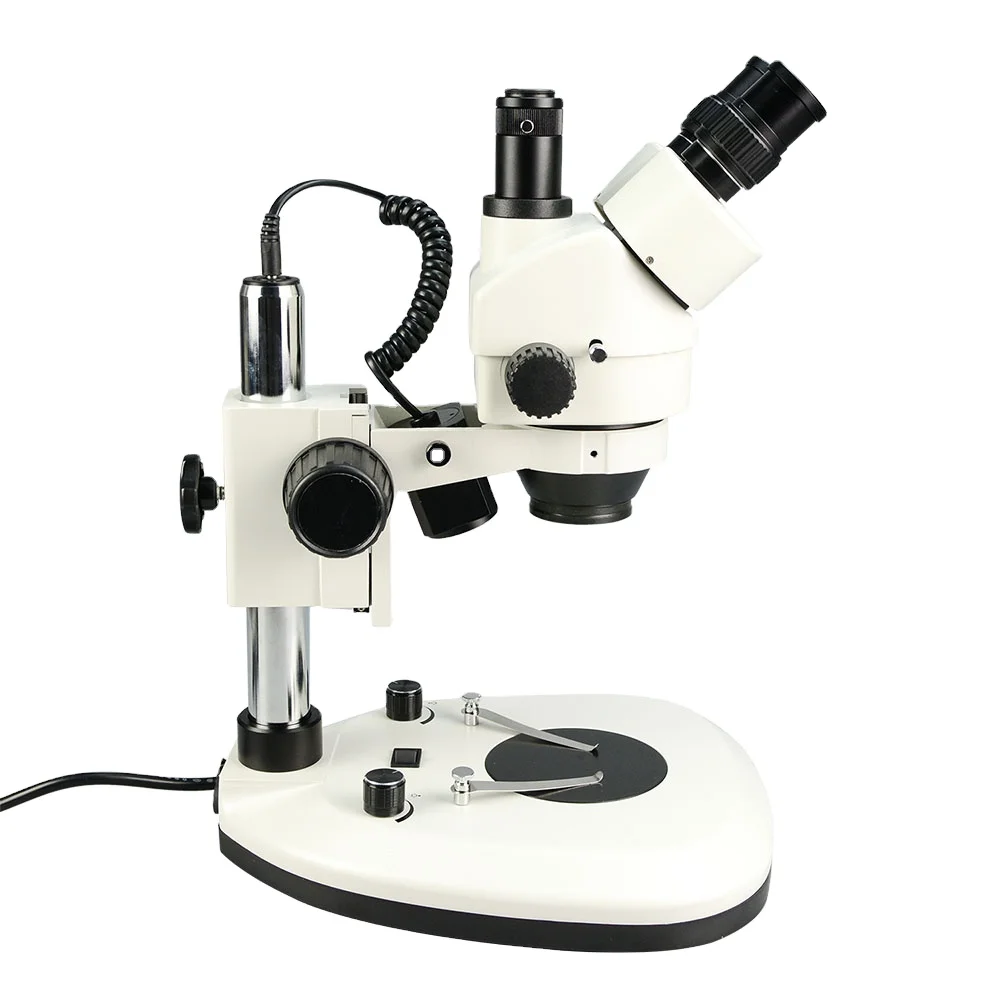 Stereo Trinocular Microscope Pcb - Mikroskop Trinokuler Industri Optik 7x-45x, Mikroskop