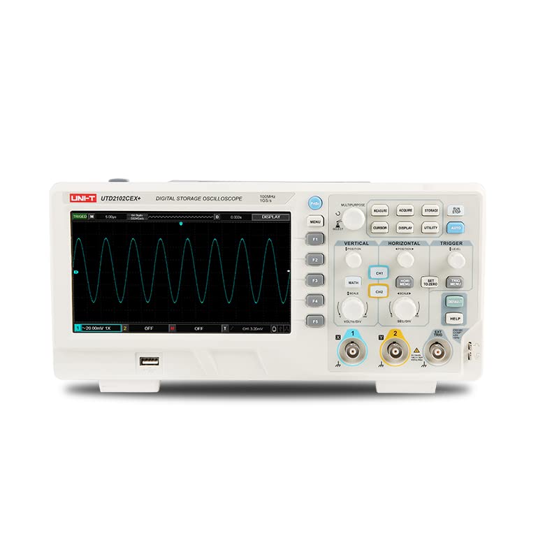 Digital Storage Oscilloscope 100Mhz - UTD2102CEX+ Osiloskop Penyimpanan Digital Presisi Tinggi