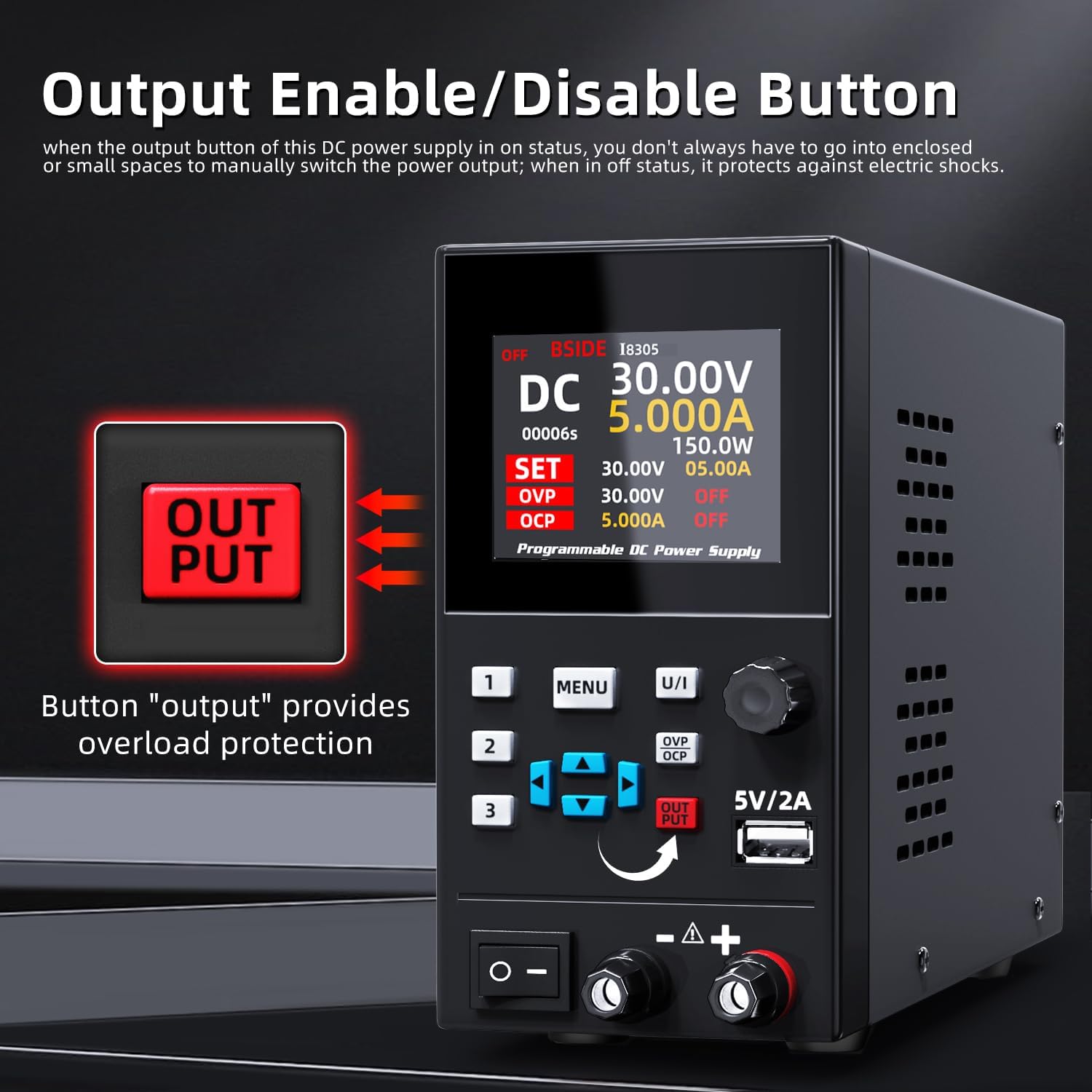 BSIDE catu daya yang diatur la - Programmable Dc Power Supply 30V 10A ulasan dan harga