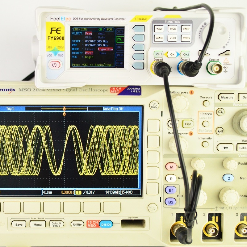 Feelelec FY6900 0-60MHz Fungsi - Function Arbitrary Waveform Generator ulasan dan harga