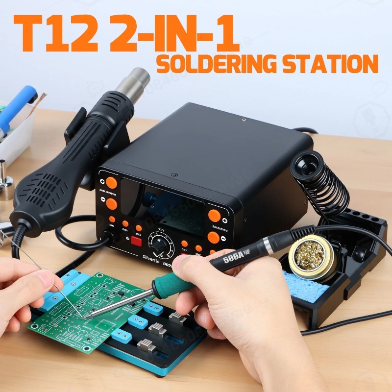 Stasiun Solder 902D-IV 775W de - Hot Air Rework Station T12 ulasan dan harga