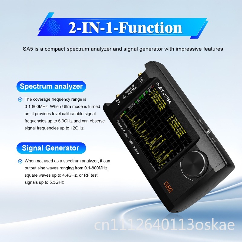 SA5 Penganalisis Spektrum Geng - Signal Generator Spectrum Analyzer ulasan dan harga