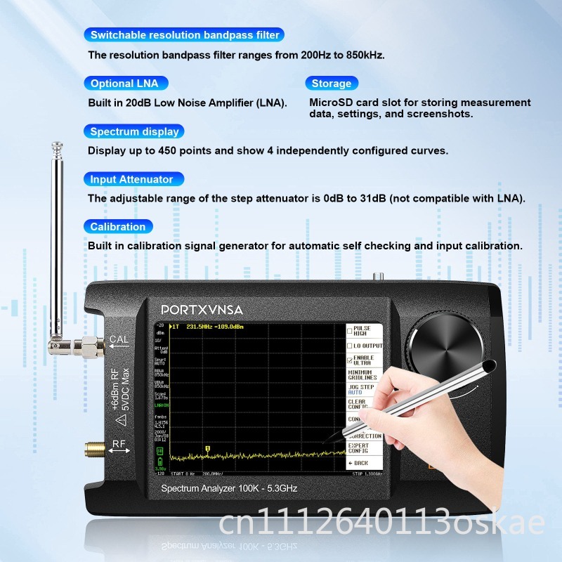 SA5 Penganalisis Spektrum Geng - Signal Generator Spectrum Analyzer ulasan dan harga