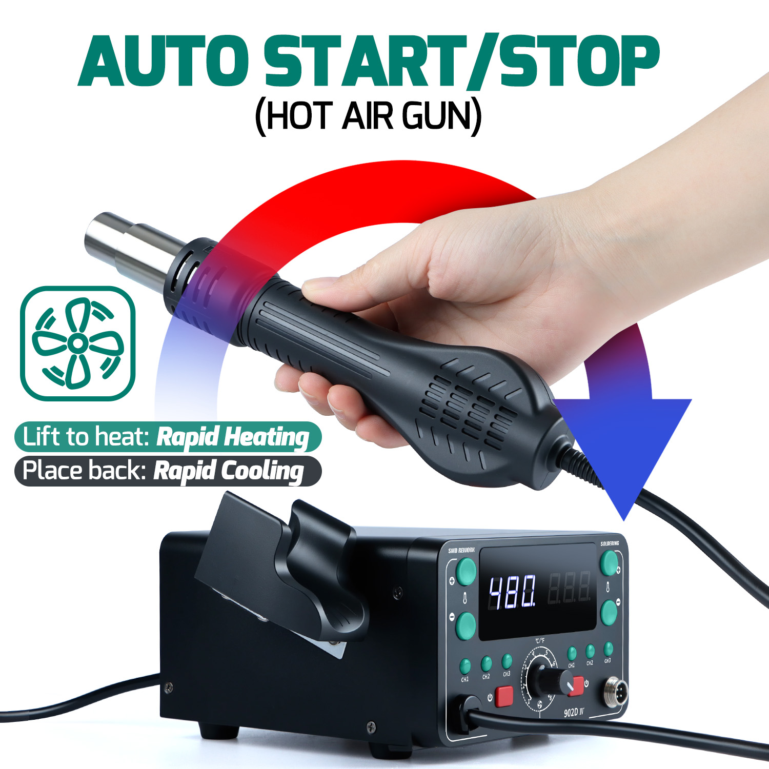 Stasiun Solder Timah T12 Peman - Hot Air Rework Station T12 ulasan dan harga