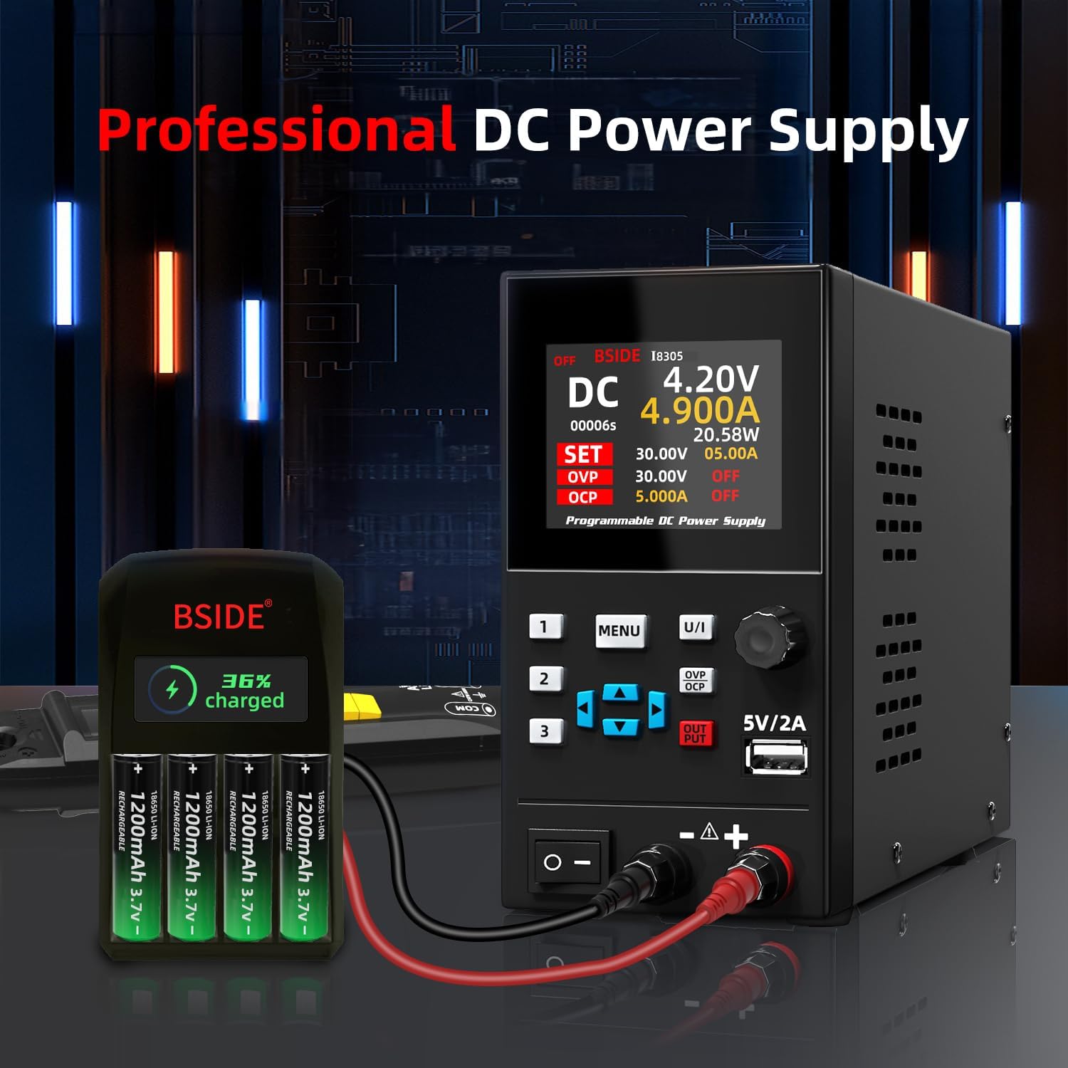 Catu Daya Teratur Laboratorium - Programmable Dc Power Supply 30V 10A ulasan dan harga