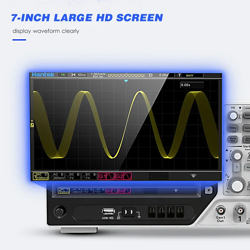 Osiloskop Penyimpanan Digital  - Digital Storage Oscilloscope 100Mhz ulasan dan harga