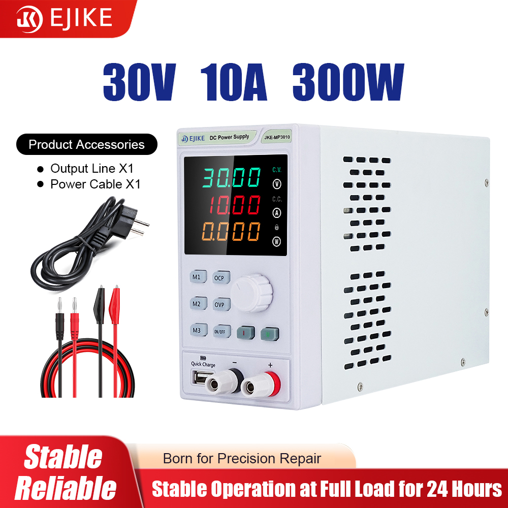EJIKE DC Power Supply 300W Dap - Programmable Dc Power Supply 30V 10A ulasan dan harga