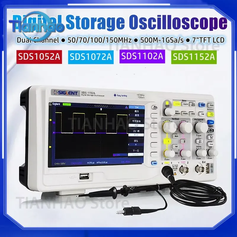 Osiloskop Penyimpanan Digital  - Digital Storage Oscilloscope 100Mhz ulasan dan harga
